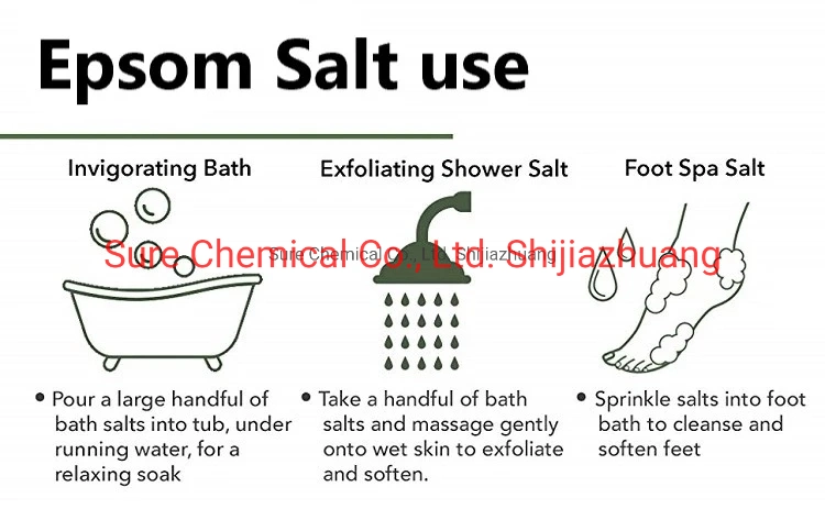 Natural Ingredients Mgso4 Epsom Salt with Relaxing SPA